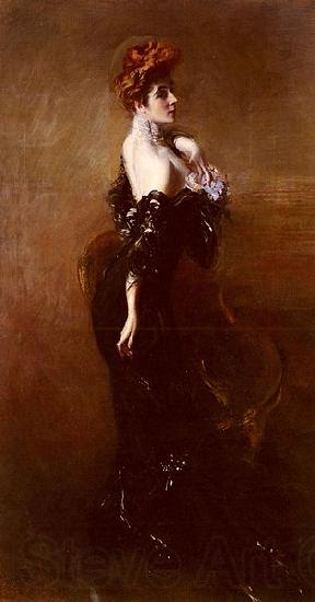 Giovanni Boldini Portrait Of Madame Pages In Evening Dress Germany oil painting art